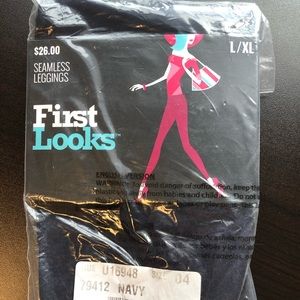 Navy Seamless Leggings